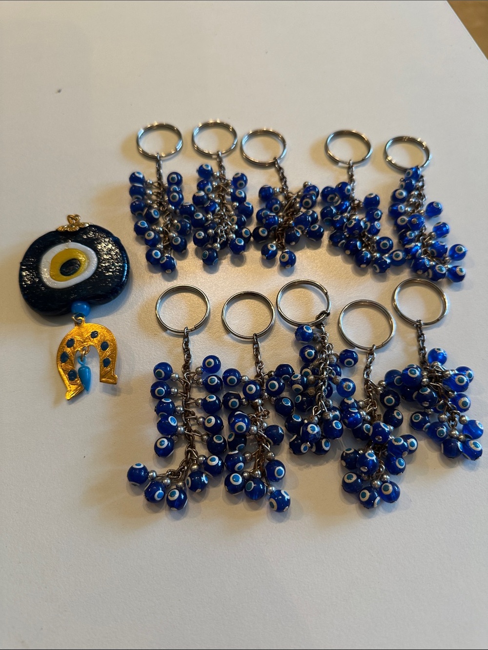 Evil eye blue keychain bundle